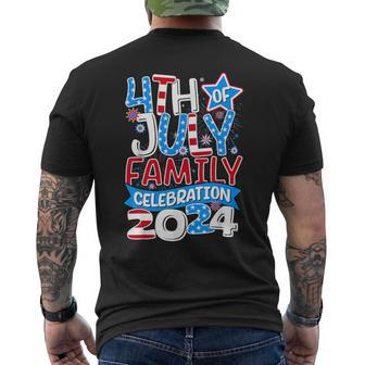 4Th Of July Family Celebration 2024 Family Matching Group Men's T-shirt Back Print - Monsterry UK