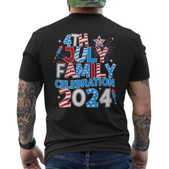 4Th Of July Family Celebration 2024 Family Matching Squad Men's T-shirt Back Print - Monsterry DE