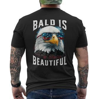 4Th Of July Independence Day Bald Eagle Bald Is Beautiful Men's T-shirt Back Print - Monsterry DE