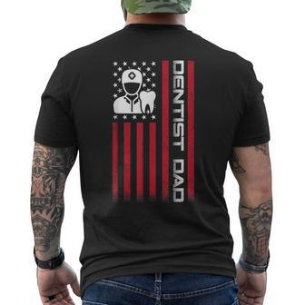 4Th Of July Us Flag Dentist Dad For Father's Day Men's T-shirt Back Print - Monsterry DE