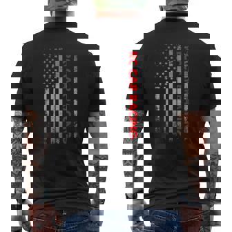 4Th Of July Vintage American Flag Rc Car Racing Mens Back Print T-shirt - Thegiftio