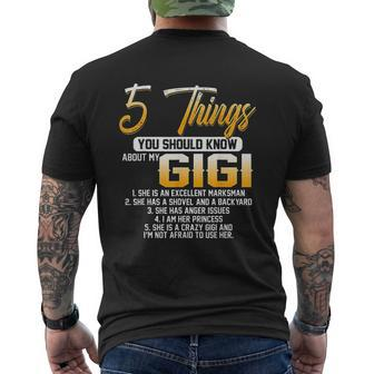 5 Things You Should Know About My Gigi Mens Back Print T-shirt - Thegiftio UK