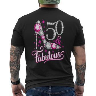 50 & Fabulous 50Th Birthday Women's Men's T-shirt Back Print - Thegiftio UK