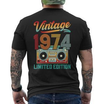 50 Year Old Vintage 1974 Limited Edition 50Th Birthday Men's T-shirt Back Print - Thegiftio