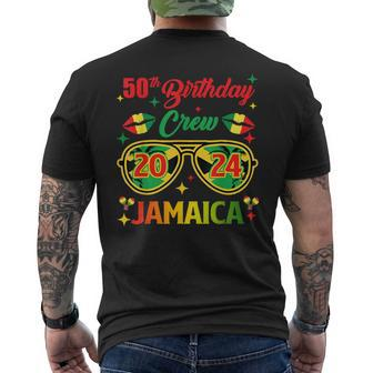 50Th Birthday Crew Jamaica Vacation Party 2024 Birthday Trip Men's T-shirt Back Print | Mazezy AU