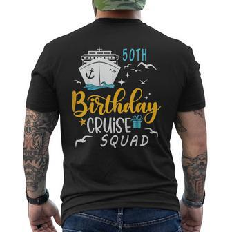 50Th Birthday Cruise Squad 2024 Matching Party Family Men's T-shirt Back Print - Seseable