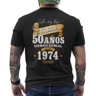 50Th Birthday For In Spanish Regalo Cumpleanos 50 Men's T-shirt Back Print - Seseable