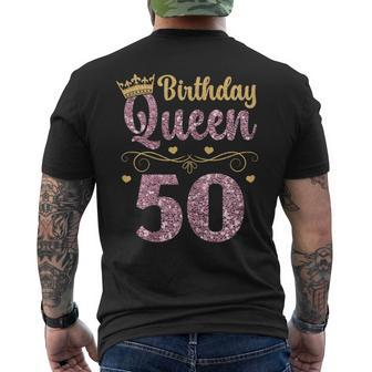 50Th Queen Birthday 50 Years Fift Men's T-shirt Back Print - Monsterry UK
