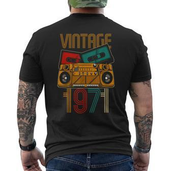 52Nd Birthday Years Old Vintage 1971 Men's T-shirt Back Print - Monsterry
