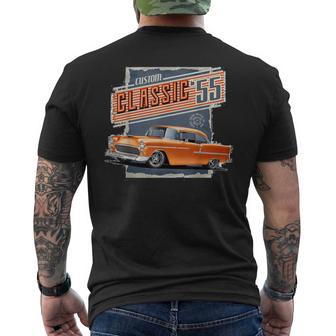 55 56 57 Chevys Truck Vintage Cars Men's T-shirt Back Print - Monsterry CA