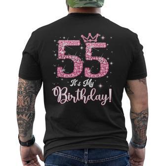 55 It's My Birthday Happy Birthday To Me 55Th Birthday Men's T-shirt Back Print - Monsterry AU