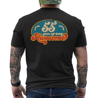 55 Year Old Retro Vintage 55Th Birthday Men's T-shirt Back Print - Monsterry CA