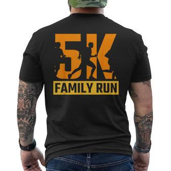 5K Family Run Race Runner Running 5K Men's T-shirt Back Print - Monsterry