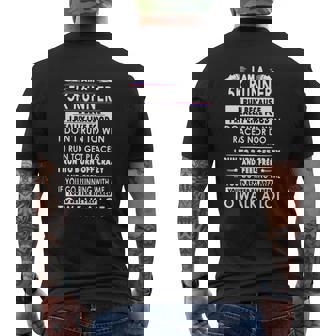 I Am A 5K Runner I Run Because I Really Like Food I Don’T Run To Win Races Nor Do Mens Back Print T-shirt - Seseable