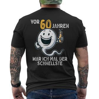60 Geburtstag Mann Frau 60 Jahre 1964 Deko Lustig Geschen T-Shirt mit Rückendruck - Seseable
