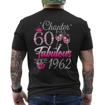 60 Years Old 60 & Fabulous Since 1962 60Th Birthday Mens Back Print T-shirt - Thegiftio UK