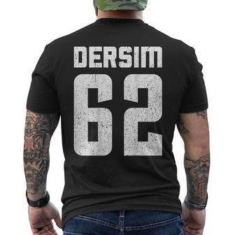 62 Dersim Turkey Tunceli Pertek Mazgirt Hozat Türkiye T-Shirt mit Rückendruck - Seseable