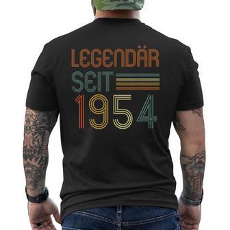 67 Geburtstag Legendär Seit 1954 Geschenkintage Retro T-Shirt mit Rückendruck - Geschenkecke