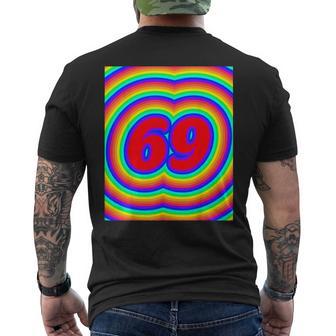 69 The Number 69 Sixty Nine Numbers Men's T-shirt Back Print - Monsterry AU