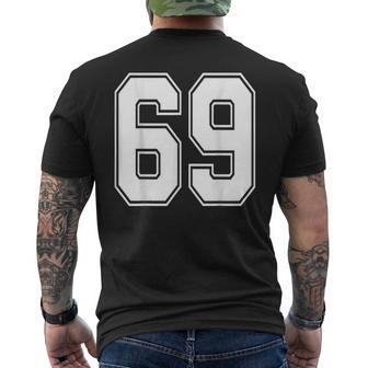 69 Number 69 Sports Jersey My Favorite Player 69 Men's T-shirt Back Print - Monsterry