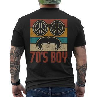 70'S Boy 70S Hippie Costume 70S Outfit 1970S Theme Party 70S Men's T-shirt Back Print | Mazezy