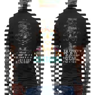 This Is My 70S Costume Vintage Disco Hippie Theme Party Men's T-shirt Back Print - Thegiftio UK