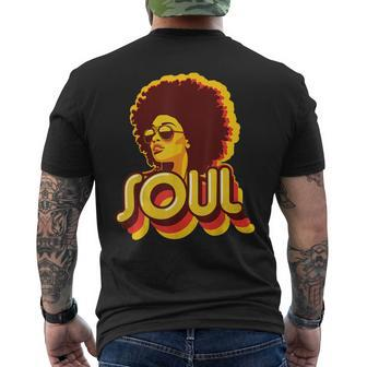 70S Funk Afro Soul Retro Vintage 70S Retro Soul Men's T-shirt Back Print - Thegiftio UK