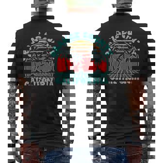 70S Retro Vintage Style Orange County Beach Vacation Men's T-shirt Back Print - Thegiftio UK