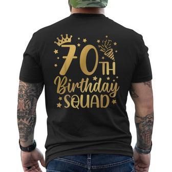 70Th Birthday Squad 70 Years Old Birthday Party Group Women Men's T-shirt Back Print | Mazezy UK