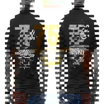75Th Birthday Squad 75 Year Old Birthday Sparkle Men's T-shirt Back Print - Seseable