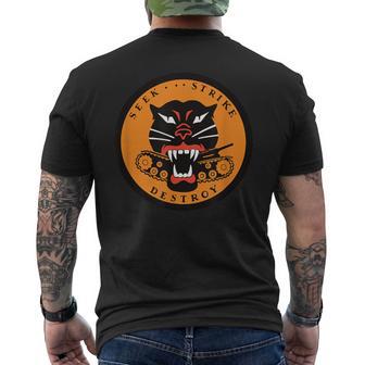 773Rd Tank Destroyer Battalion Panther Patch Seek Strike Men's T-shirt Back Print - Monsterry