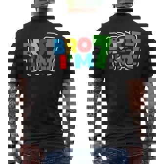 7Th Birthday Boy Bro I’M 7 Year Old Four Party Men's T-shirt Back Print - Seseable
