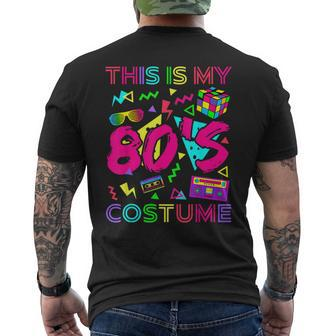 This Is My 80S Costume 1980S Party 80'S Outfit Women Men's T-shirt Back Print | Mazezy