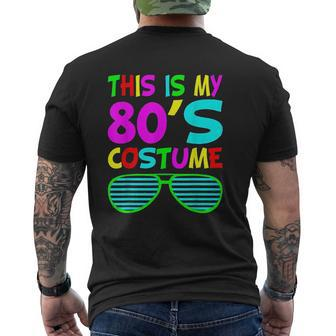 This Is My 80S Costume 80'S 90S Party Mens Back Print T-shirt - Thegiftio UK