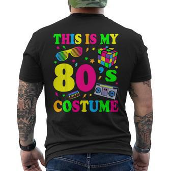 This Is My 80S Costume 80'S 90'S Party Men's T-shirt Back Print - Monsterry