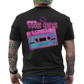 80S Nostalgia Vintage Graphic Pop Culture Icons Men's T-shirt Back Print - Monsterry CA