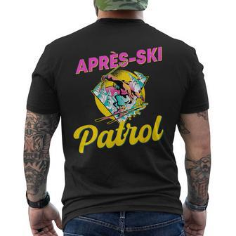 80S Retro Apres-Ski Patrol Wear 90S Skiing Men's T-shirt Back Print | Mazezy