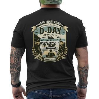 80Th Anniversary D Day Invasion Military History Men's T-shirt Back Print | Seseable CA