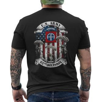 82Nd Airborne Division Death From Above Fort Bragg Men's T-shirt Back Print - Seseable