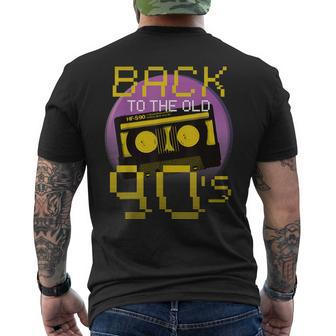 90S Costume Back To The Old 90S Retro Vintage Disco Men's T-shirt Back Print - Monsterry UK