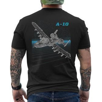 A-10 Thunderbolt Ii Warthog Men's T-shirt Back Print - Monsterry