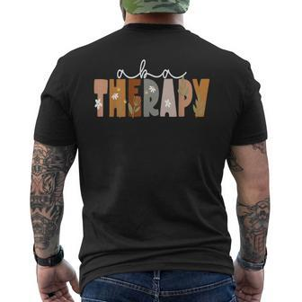 Aba Therapy Squad Matching Therapist Floral Men's T-shirt Back Print - Monsterry CA