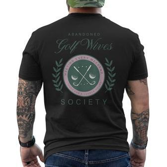 Abandoned Golf Wives Society Apparel Men's T-shirt Back Print | Mazezy AU