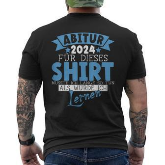 Abitur 2024 Abi 24 Graduation T-Shirt mit Rückendruck - Seseable