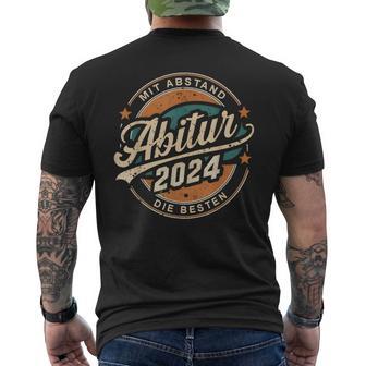 Abitur 2024 Abi 24 Schulabschluss Abiturienten T-Shirt mit Rückendruck - Geschenkecke