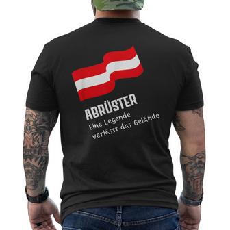 Abrüster Ein Legende Verlasses Das Gelände T-Shirt mit Rückendruck - Seseable