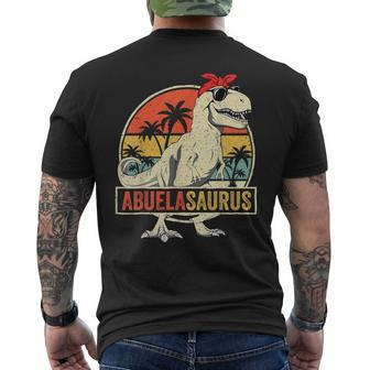 Abuelasaurus T Rex Dinosaur Abuela Saurus Family Matching Men's T-shirt Back Print - Thegiftio