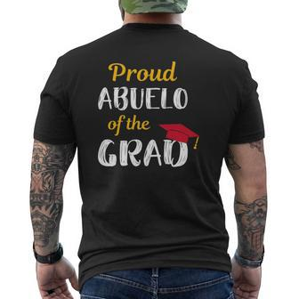 Abuelo Of Graduate Proud Grandpa Graduation Tee Mens Back Print T-shirt | Mazezy
