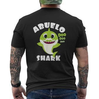 Abuelo Shark Grandpa Mens Back Print T-shirt | Mazezy