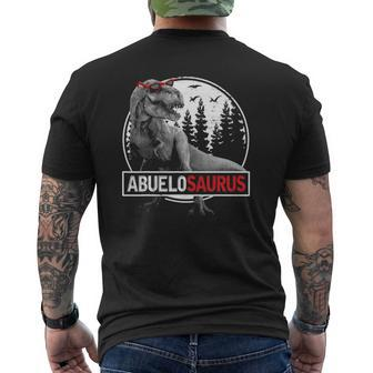 Abuelosaurusrex Dinosaur Abuelo Saurus Father's Day Mens Back Print T-shirt | Mazezy